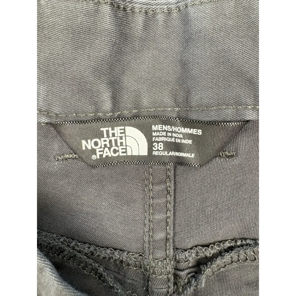 The North Face Mens Gray Chino Shorts Size 38 Flat Front Outdoor Hiking Casual